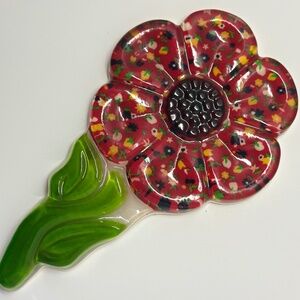 Vintage Flower Power Trivet 1970s